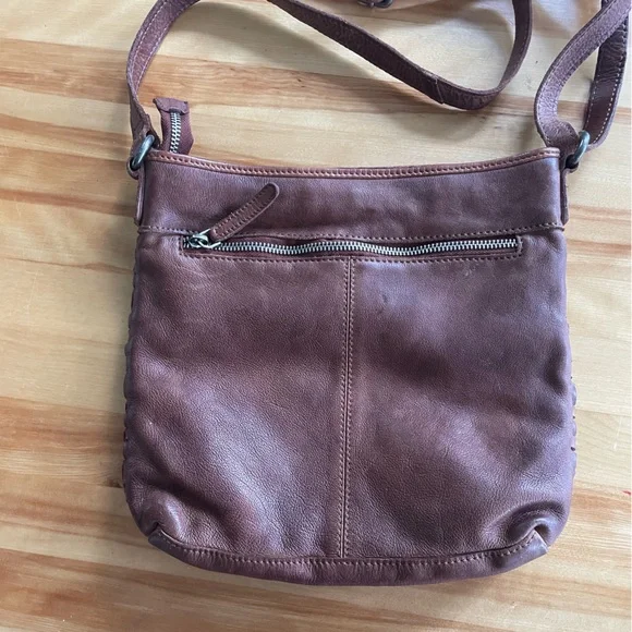 Vintage Vilenca Holland Brown Woven Leather Crossbody Bag - Picture 3 of 8